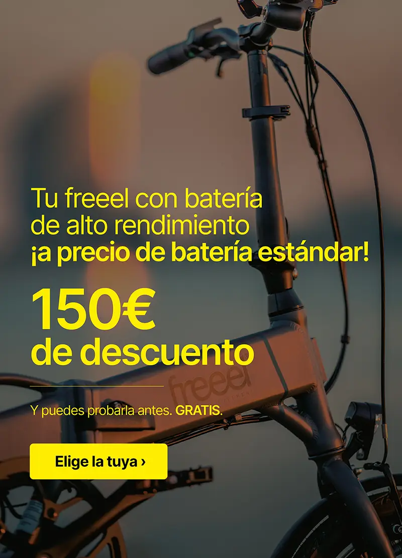 Bicicleta eléctrica freeel con batería de alto rendimiento a precio de batería estándar